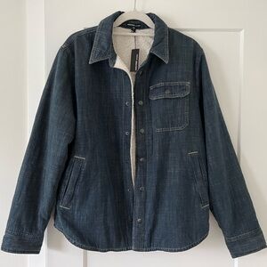 james perse Denim Sherpa Jacket